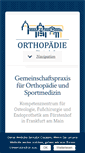 Mobile Screenshot of orthopaedie-am-fuerstenhof.de