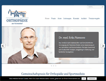 Tablet Screenshot of orthopaedie-am-fuerstenhof.de